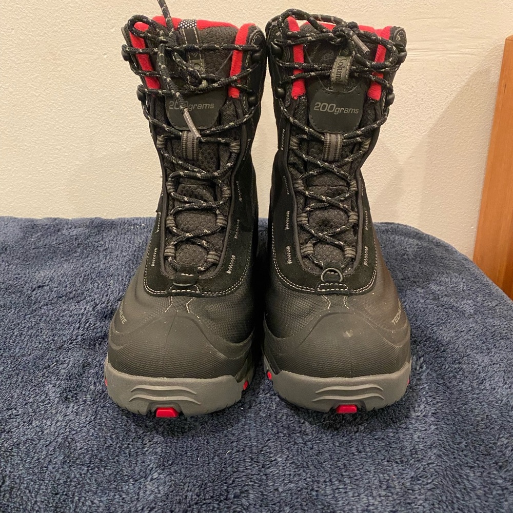 Black Colombia Snow boots waterproof size 8 boots very good condition - Picture 3 of 10